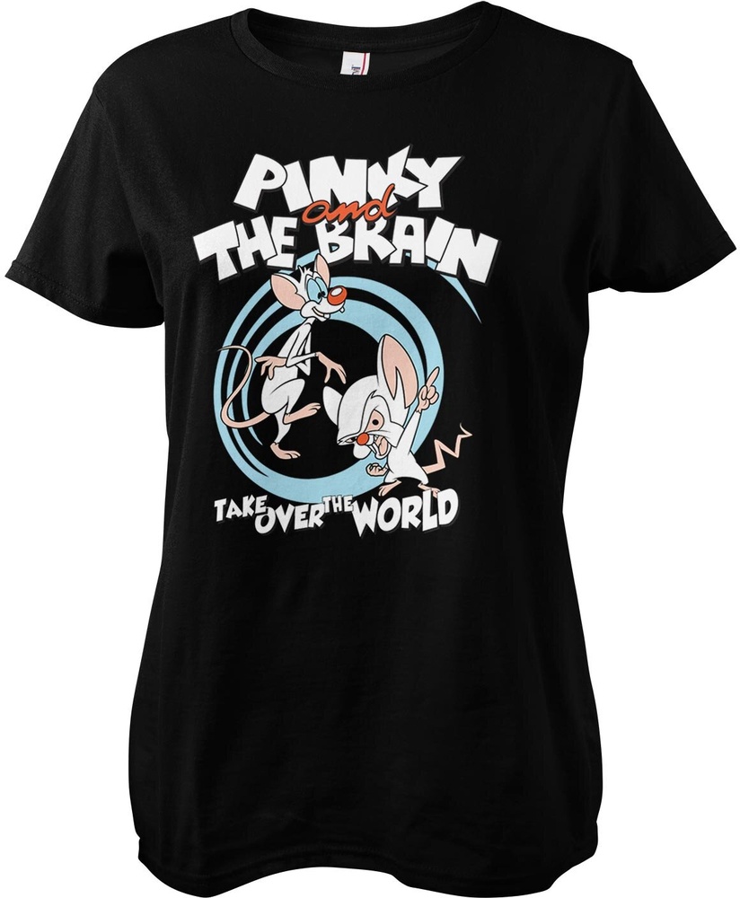 Pinky and the Brain Damen T-Shirt Take Over The World Girly Tee WB-5-PAB001-H73-16 - Damen