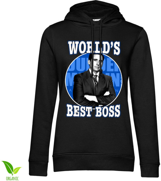 The Office World's Best Boss Girls Hoodie Damen Black