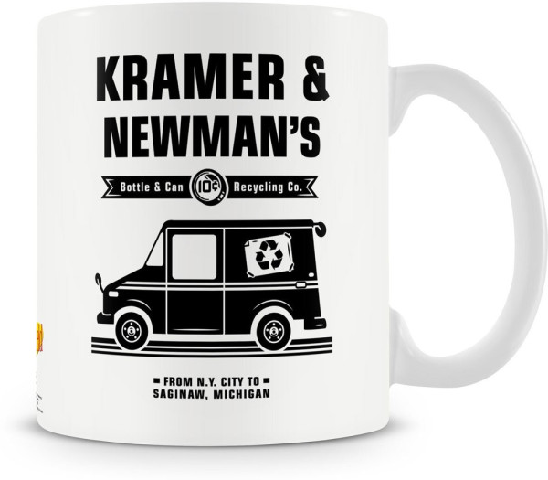 Seinfeld Kramer & Newman's Recycling Co Coffee Mug White