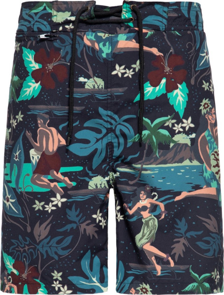 King Kerosin Badeshorts Tropical Hulla Hou