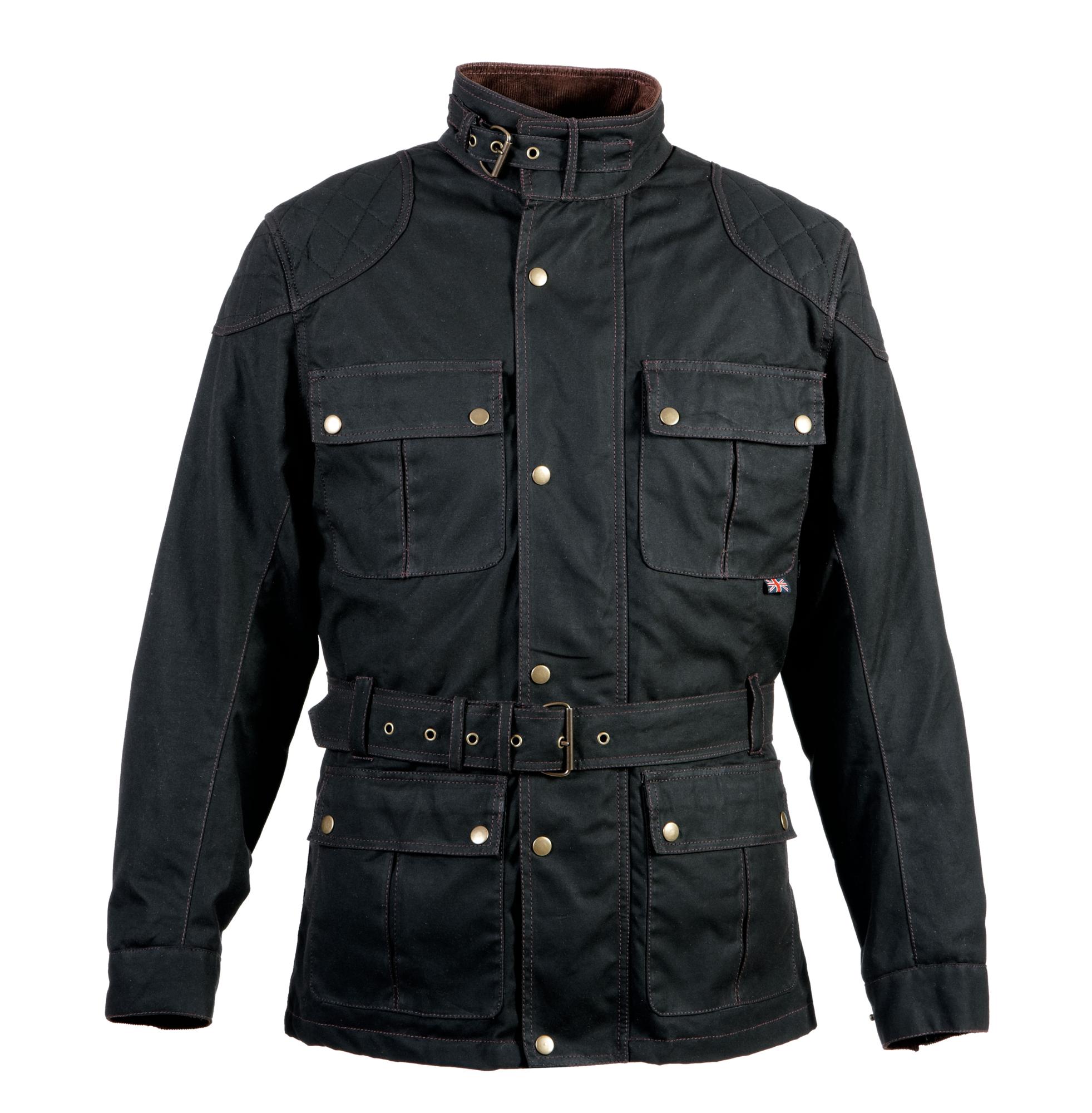 Bores Jacke Trophy Pro 2 Classic Herren Wachsjacke lang Schwarz - Herren / Unisex