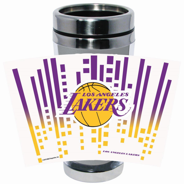 Los Angeles Lakers Stainless Steel Tumbler Basketball NBA Purple