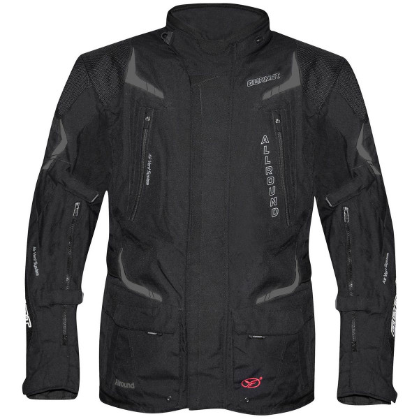 Germot Damen Motorrad Jacke Textiljacke Allround Schwarz