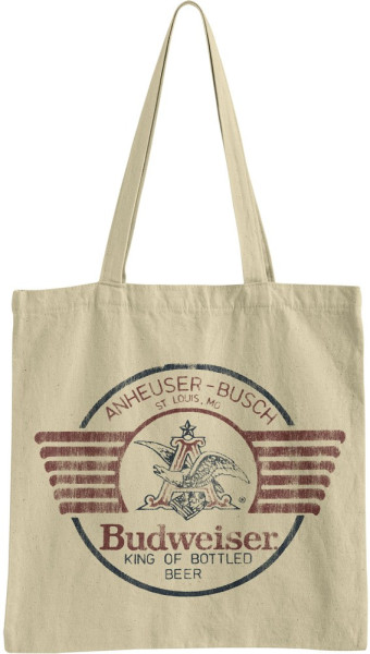 Budweiser Bear & Claw Tote Bag Tragetasche Khaki
