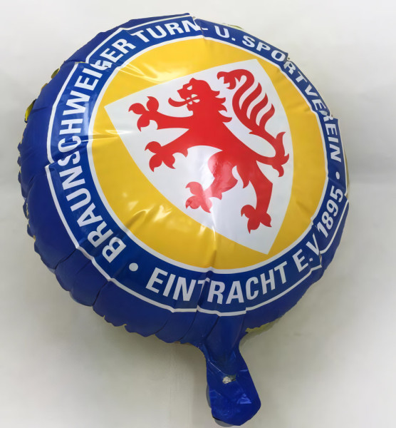 Eintracht Braunschweig Folien-Luftballon Fussball Blau/Gelb