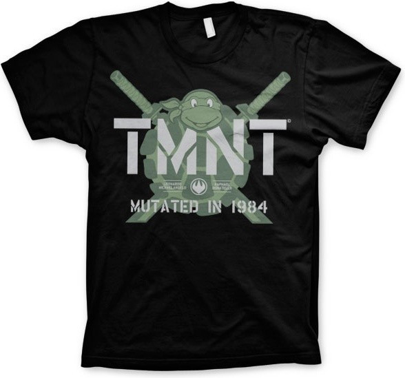 Teenage Mutant Ninja Turtles TMNT Mutated in 1984 T-Shirt Black