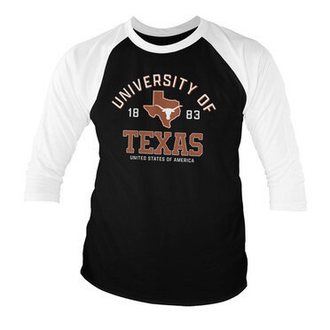 University Of Texas Baseball 3/4 Sleeve Tee Longsleeves White/Black