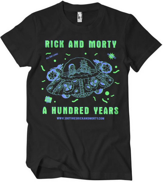 Rick And Morty A Hundred Years T-Shirt Black