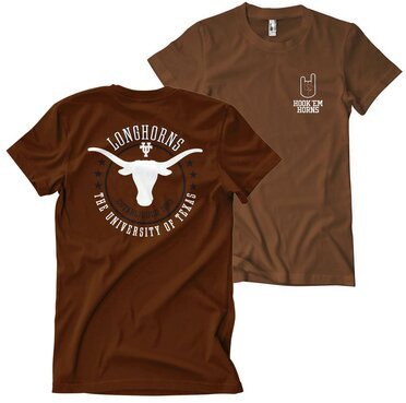 University of Texas Hook 'Em Horns T-Shirt Brown
