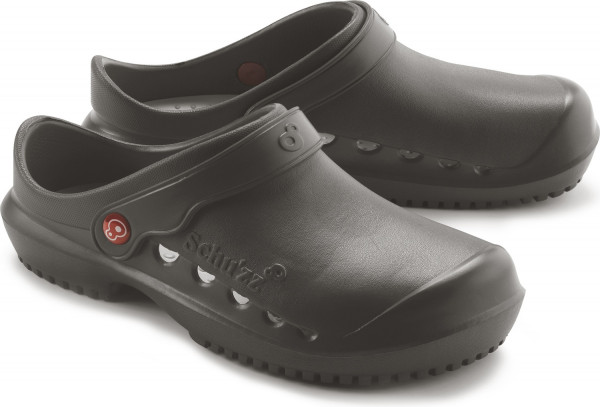 Schu'zz Schuzz Herren Clog Berufsschuhe PROTEC Homme uni Noir anthracite & Gris / Schwarz