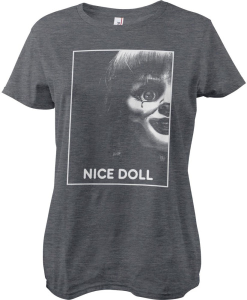 Annabelle Nice Doll Girly Tee Damen T-Shirt Dark/Heather