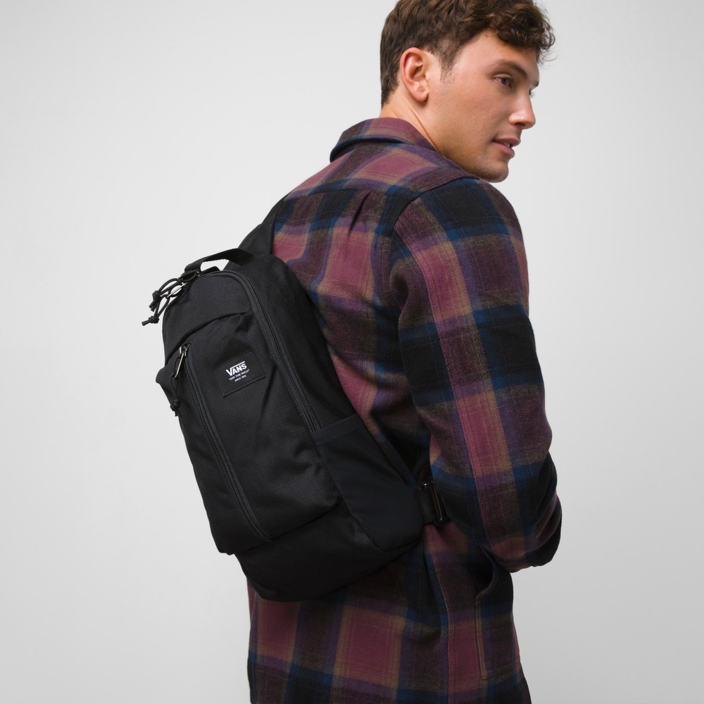 Vans warp sling bag black online