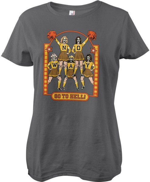 Steven Rhodes No Way - Go To Hell Girly Tee Damen T-Shirt Darkgrey