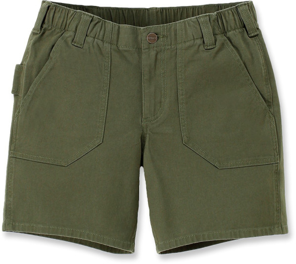 Carhartt Damen Shorts Relaxed Fit Canvas Work Short Basil