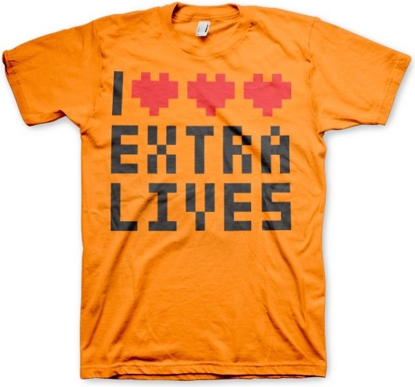 Hybris I Love Extra Lives T-Shirt Orange