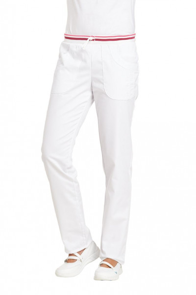 Leiber Damen Hose 08/6750/0164 Weiß/Beere