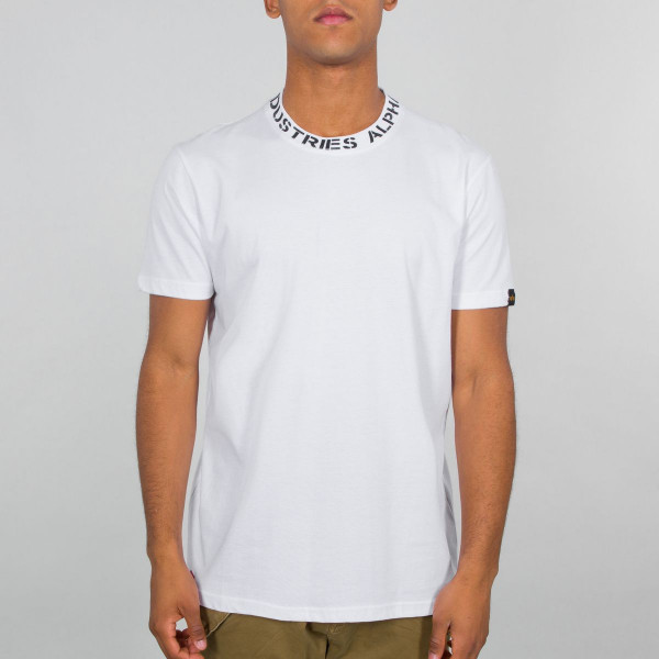 Alpha Industries Neck Print T T-Shirt / Unisex White