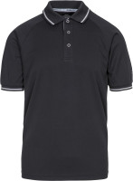 Trespass T-Shirt Bonington - Male Polo Top Tp100 Black/Platinum