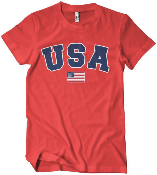 USA Varsity T-Shirt Red