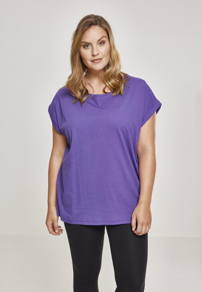 Urban Classics Damen Shirt Ladies Extended Shoulder Tee Ultraviolet - Damen