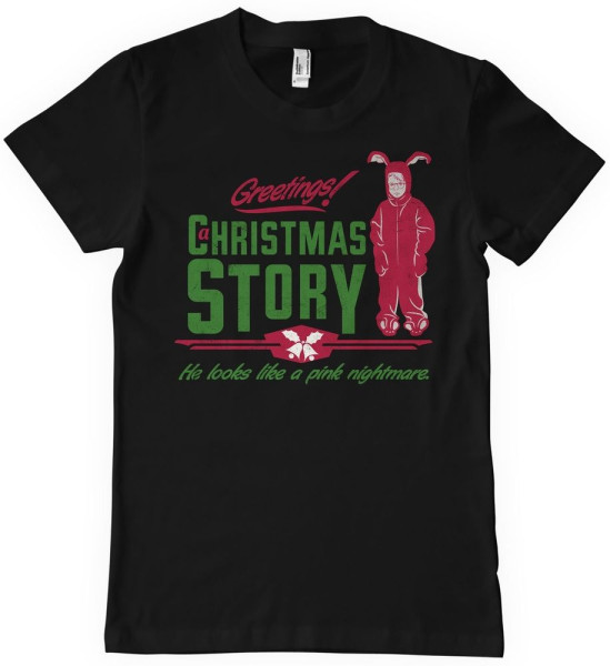 A Christmas Story T-Shirt Pink Nightmare T-Shirt WB-1-ACS002-H72-14