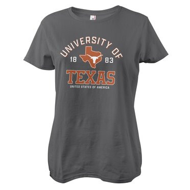 University Of Texas Girly Tee Damen T-Shirt Darkgrey
