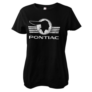 Pontiac Damen T-Shirt Retro Logo Girly Tee GM-5-PONT002-H66-4 - Damen