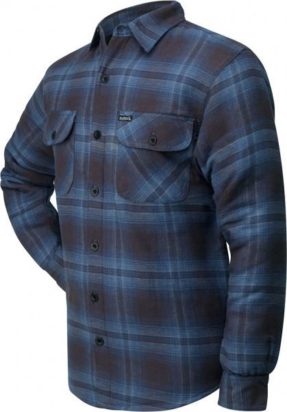 Lucky 13 T-Shirt Shocker Lined Flannel Blue/Black