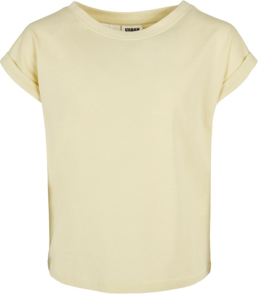 Urban Classics Mädchen Girls Organic Extended Shoulder Tee Softyellow