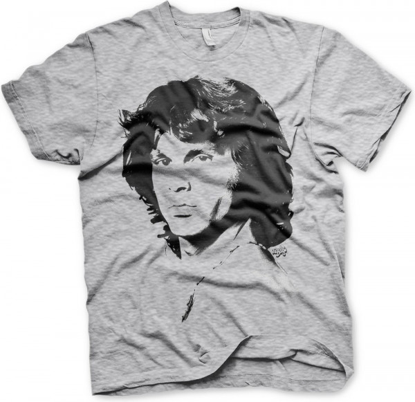 Jim Morrison Portrait T-Shirt Heather-Grey