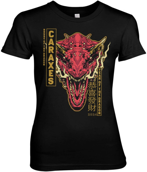 House Of The Dragon T-Shirt Caraxes Dragon Girly Tee WB-5-HOTD005-H10-14