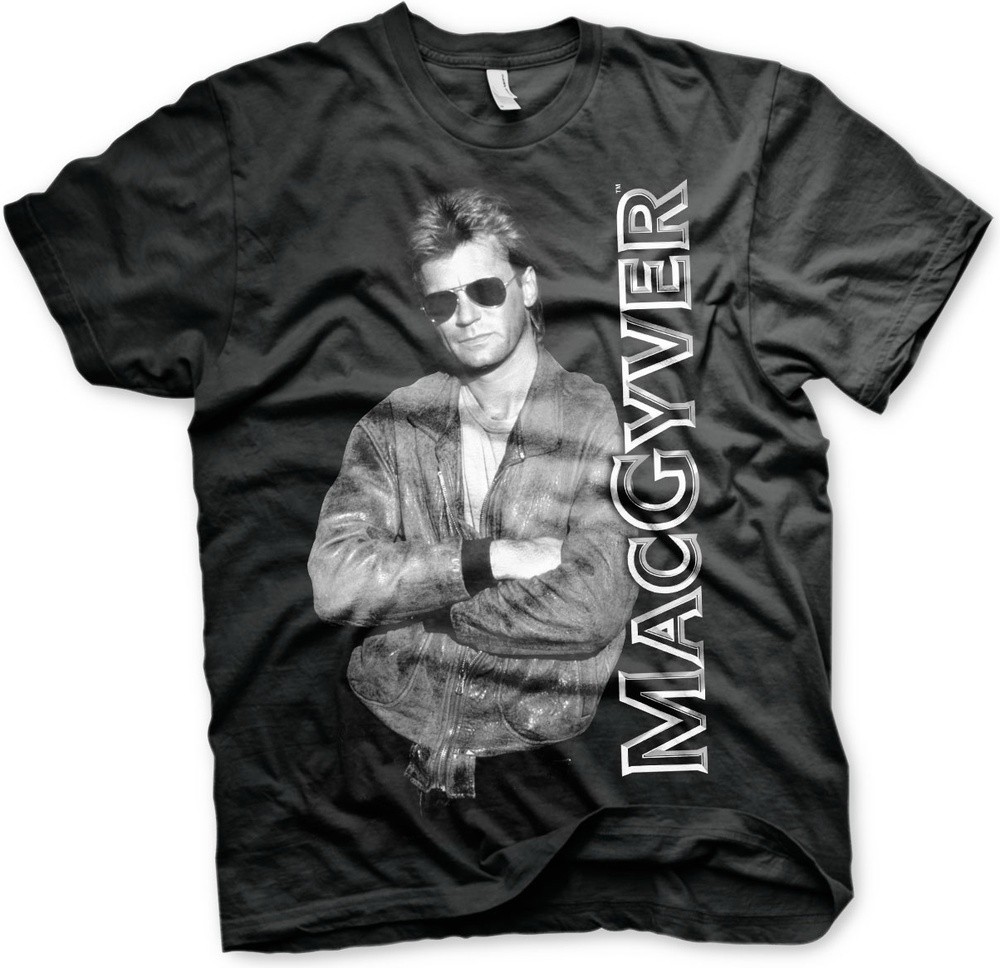 Cool MacGyver T-Shirt Schwarz - Herren / Unisex