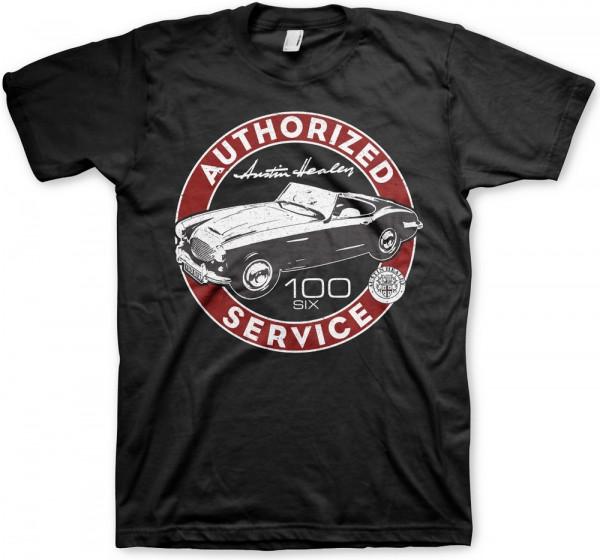 Austin Healey Authorized Service T-Shirt Black