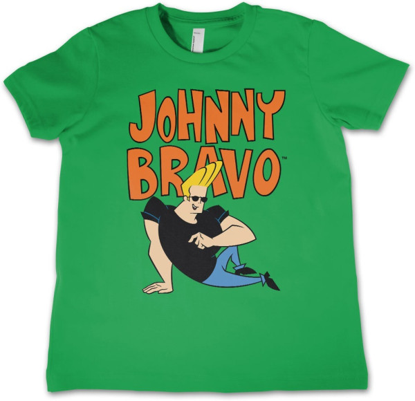 Johnny Bravo Kids T-Shirt Green