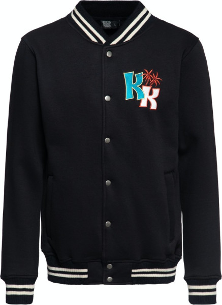 King Kerosin Tiki Surfers College Sweatjacke Schwarz