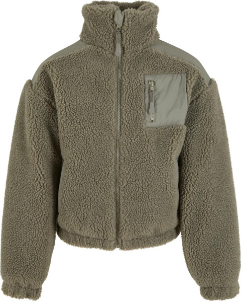 Urban Classics Mädchen Girls Sherpa Mix Jacket UCK6068
