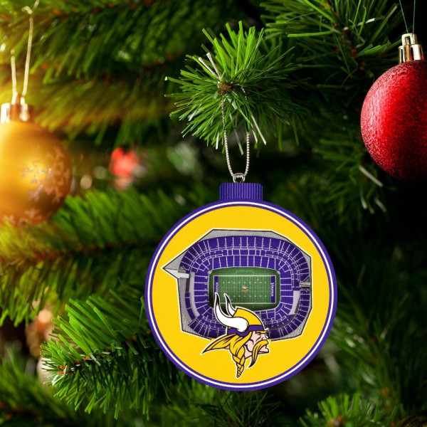 Minnesota Vikings 3D Stadium View Baumschmuck American Football