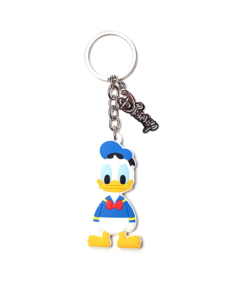 Ducktales Keychains Disney Donald Duck Rubber Keychain White