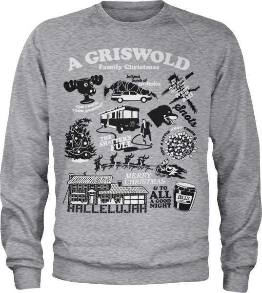 National Lampoon's Christmas Vacation Icons Sweatshirt Heather-Grey