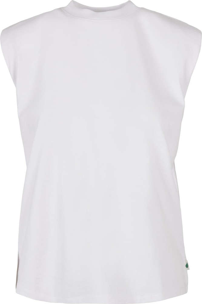 Urban Classics Damen Ladies Organic Heavy Padded Shoulder Tank Top Weiß - Damen