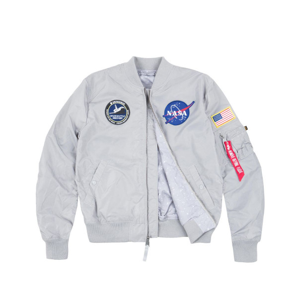 Alpha Industries MA-1 TT NASA Reversible II Jacke Silver