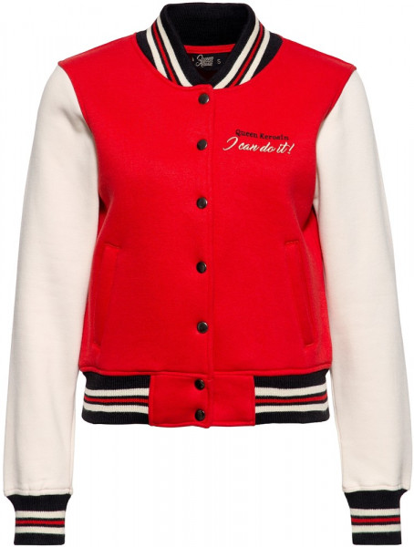 Queen Kerosin College Sweatjacke QKU24002 Rot