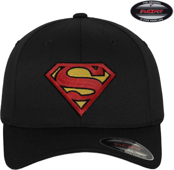 Superman Flexfit Cap Black