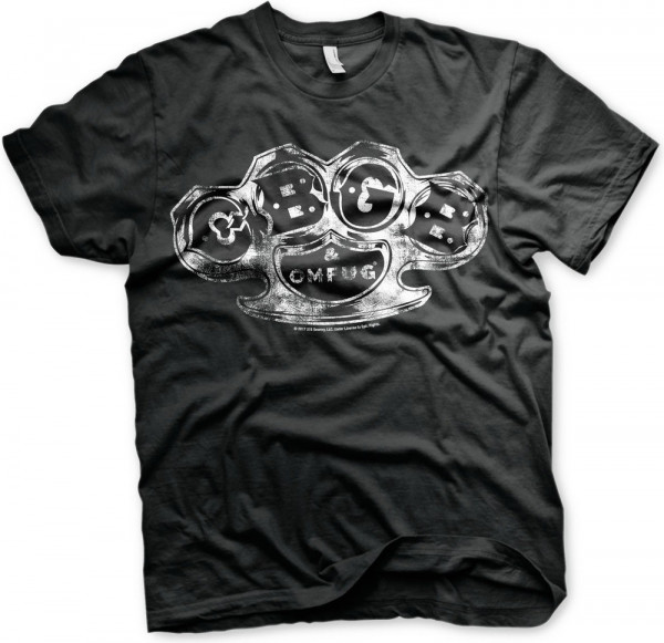 CBGB Knuckle Washed Logo T-Shirt Black