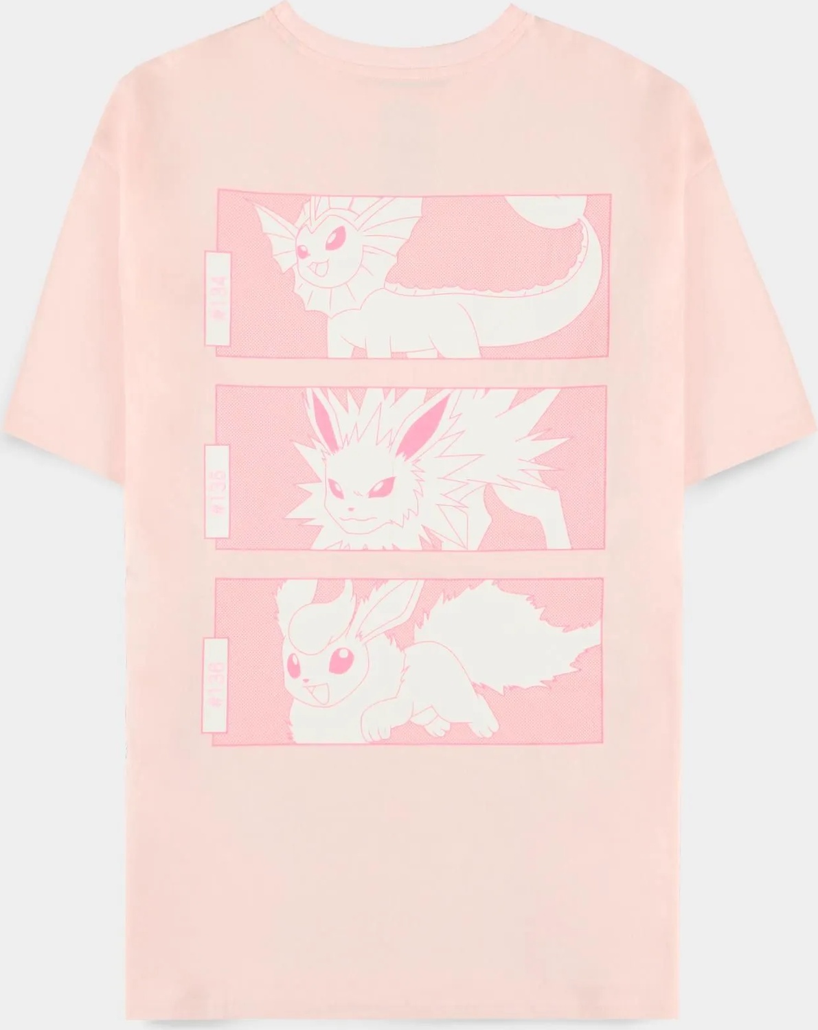 Pokémon - Eeveelutions - Women's Short Sleeved T-shirt Pink - Damen