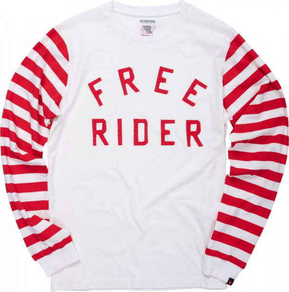 Riding Culture by Rokker Longsleeve Free Rider Red/White