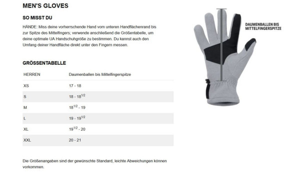 Under Armour UA Storm Unterziehhandschuhe