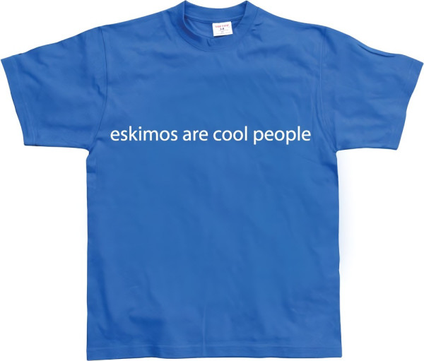 Hybris Eskimos are Cool People Blue