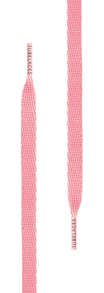 Tubelaces Schnürsenkel White Flat Light Pink