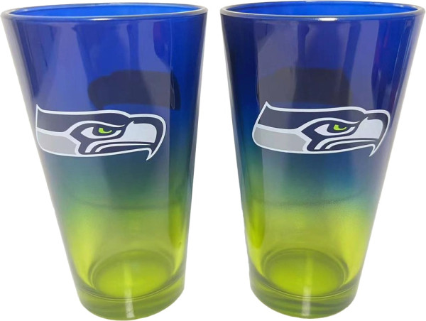 Seattle Seahawks Pint Glass Set 3023451-16 oz./475 ml